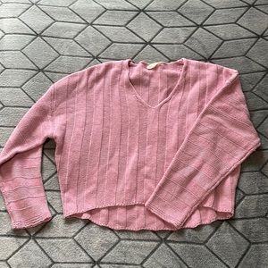 oversized cropped sweater
